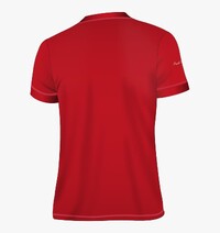Мужская футболка №1 с V-образной горловиной цвет Красный