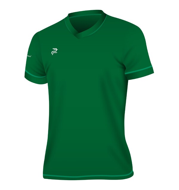 Мужская футболка №1 с V-образной горловиной зеленый