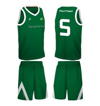 Мужская баскетбольная форма зеленая