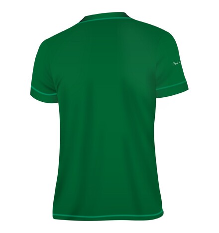 Мужская футболка №1 с круглой горловиной зеленый