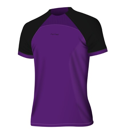 Мужская футболка №6 черный, фиолетовый